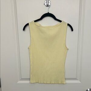 Madewell yellow Sleeveless Ribbed Top size small